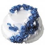 Торт свадебный "Голубой каскад"